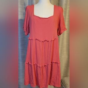 Arula Vibrant Coral Dress